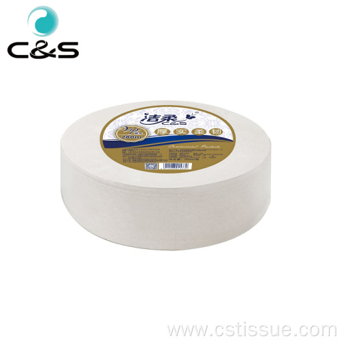 Wood Pulp Core Jumbo Roll Bathroom Tissue